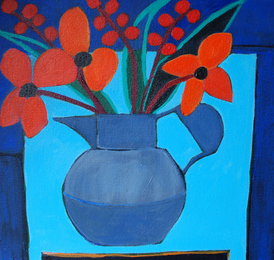 Coffee Pot and Blue Table, 2022