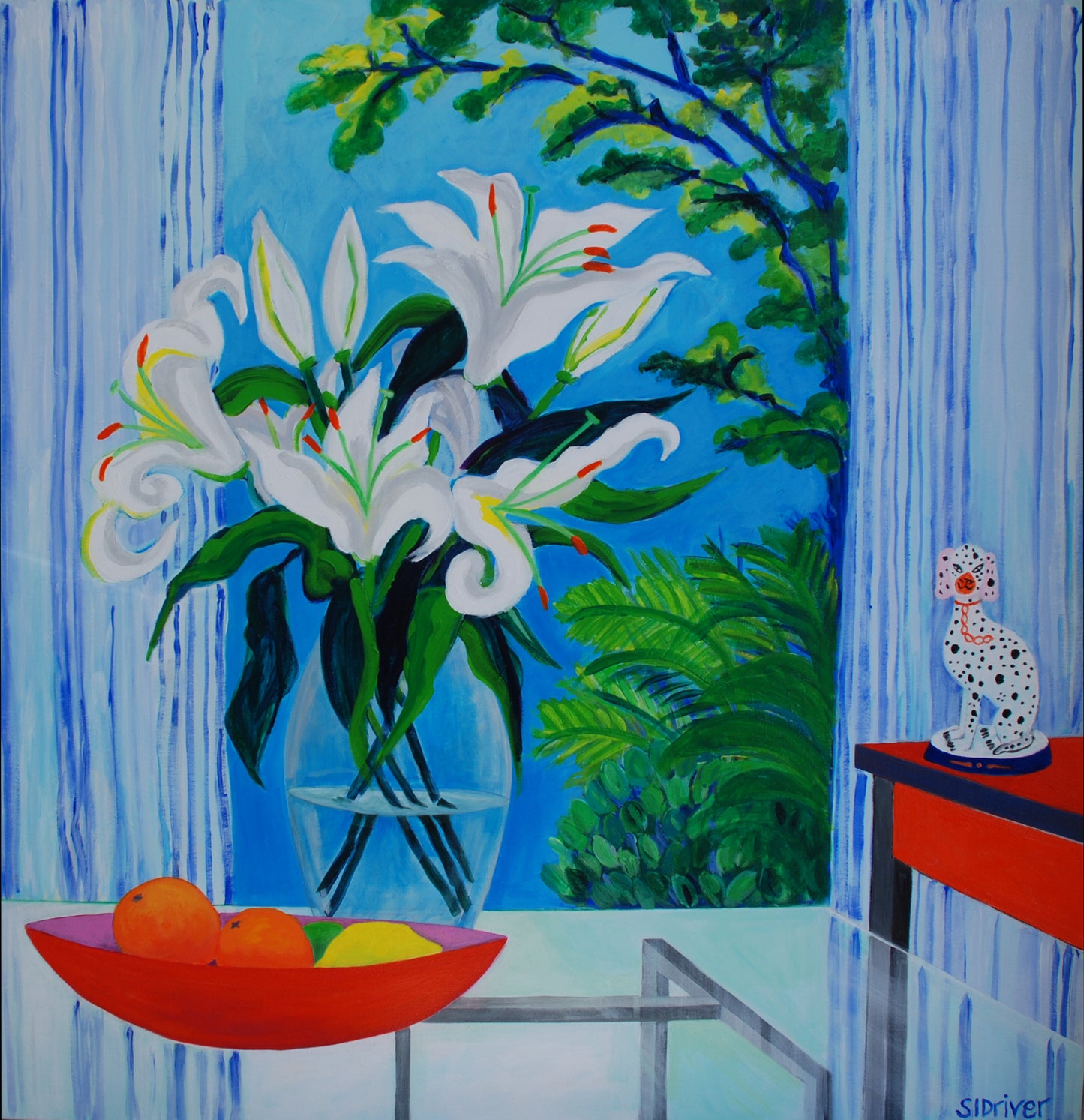 Lilies and Staffordshire Dog, 2022